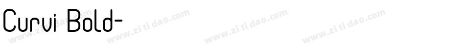 Curvi Bold字体转换